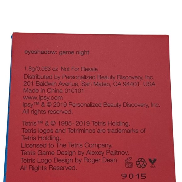 Tetris x Ipsy Eyeshadow in Top Out & Game Night Blue Gold - Lot of 2 Sample Size - Picture 7 of 8